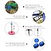 Ninja Obstacle Course for Kids Backyard - 10 Durable Obstacles and 60' Slackline - Outdoor Warrior Obstacle Playset Equipment with Gymnastic Ring, Rope Ladder, Ninja Wheel, Climbing Rope Swing