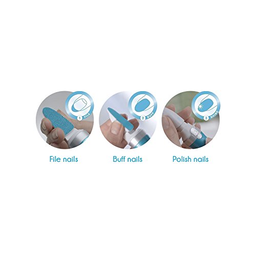 Scholl Velvet Smooth Elektronisches Nagelpflegesystem Ersatzfeilen mit Aufsätze, 1er Pack (1 x 3 Stück)