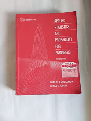 Applied Statistics & Probability for Engineers ... 9812530584 Book Cover