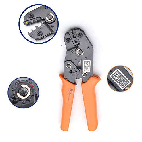 Professional insulated wire stripper crimping pliers for tubular terminals, capacity 0.25-2.5mm2 crimping pliers 23-13AWG crimping tool pliers (SN-02C)