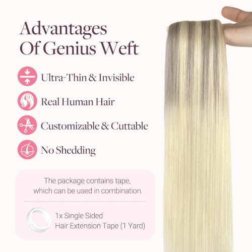Image of GOO GOO Tape In Weft Hair Extensions, Invisible Genius Weft Home DIY