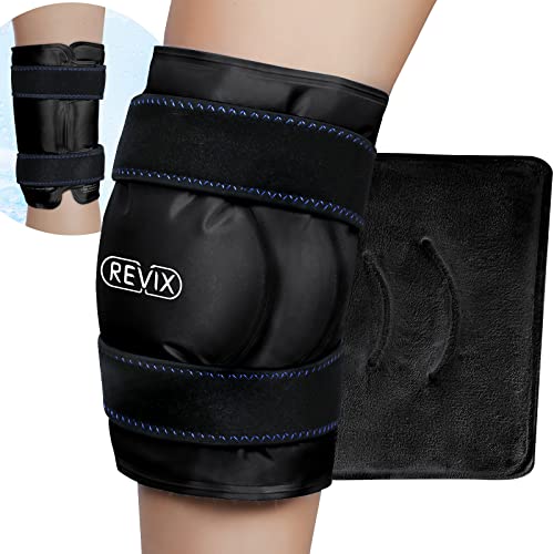 Image of REVIX XL Ice Pack for Knee Replacement Recovery, Ice Wrap with Cold Compression for Discomfort and Fatigue, Gel Cold Pack Wrap Around Entire Knee, Promoting Flexibility and Mobility