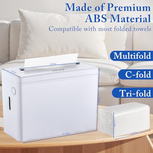 Image of Pollock Paper Towel Holder Dispenser Countertop Commercial,White-S