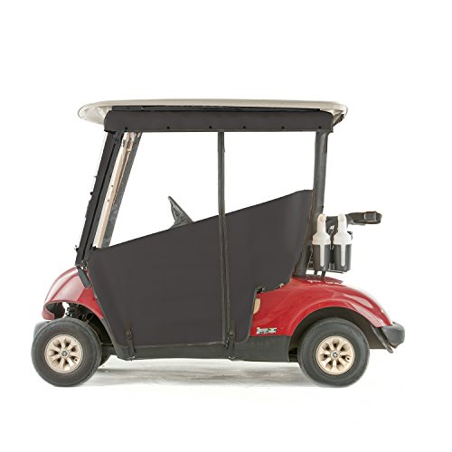 Golf Cart PRO-TOURING Sunbrella Track Enclosure - Black-BLK - for Yamaha G29 Drive