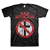 Bad Religion Men's Distressed Cross Buster T-Shirt Black | Officially Licensed Merchandise, Black, XXL #4