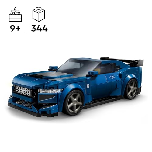 Speed Champions Auto Sportiva Ford Mustang Dark Horse, Macchina Giocattolo da Costruire per Bambini e Bambine da 9 Anni in su, Modellino di Veicolo da Corsa con Minifigure, Idea Regalo 76920 - Lego - Immagine 1