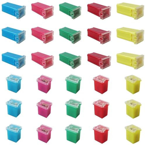 Kit de 30 fusibles para automóvil Xspeedonline con fusibles altos y de perfil bajo miniatura 6