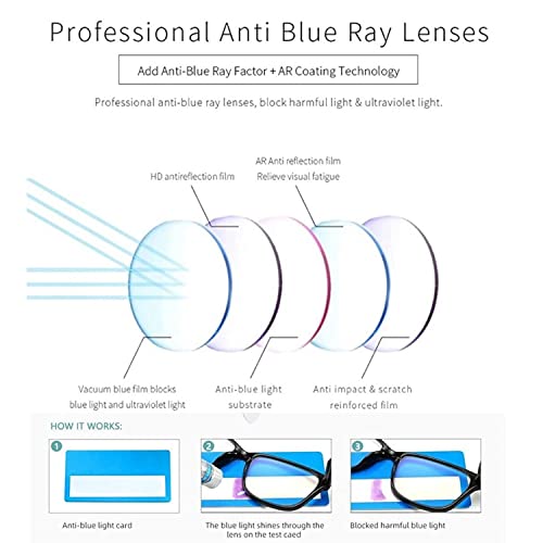 Image of Dervin Blue Light Blocking Glasses Gaming Filter Transparent Square Eyeglasses for Eye Protection Men Women, Computer /Tablet /Laptop /Mobile /TV, Anti-blue & Anti eyestrain