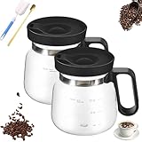 Cupa Joe Coffee Pot Mug, Coffee Mug That Looks like a Coffee Pot, 16 Oz Glass Coffee Mug, Coffee Pots Style, Mini Coffee Pots Mug-Comfortable Grip Handle for Hot Cold Drinks Home Office Kitchen (2pcs)