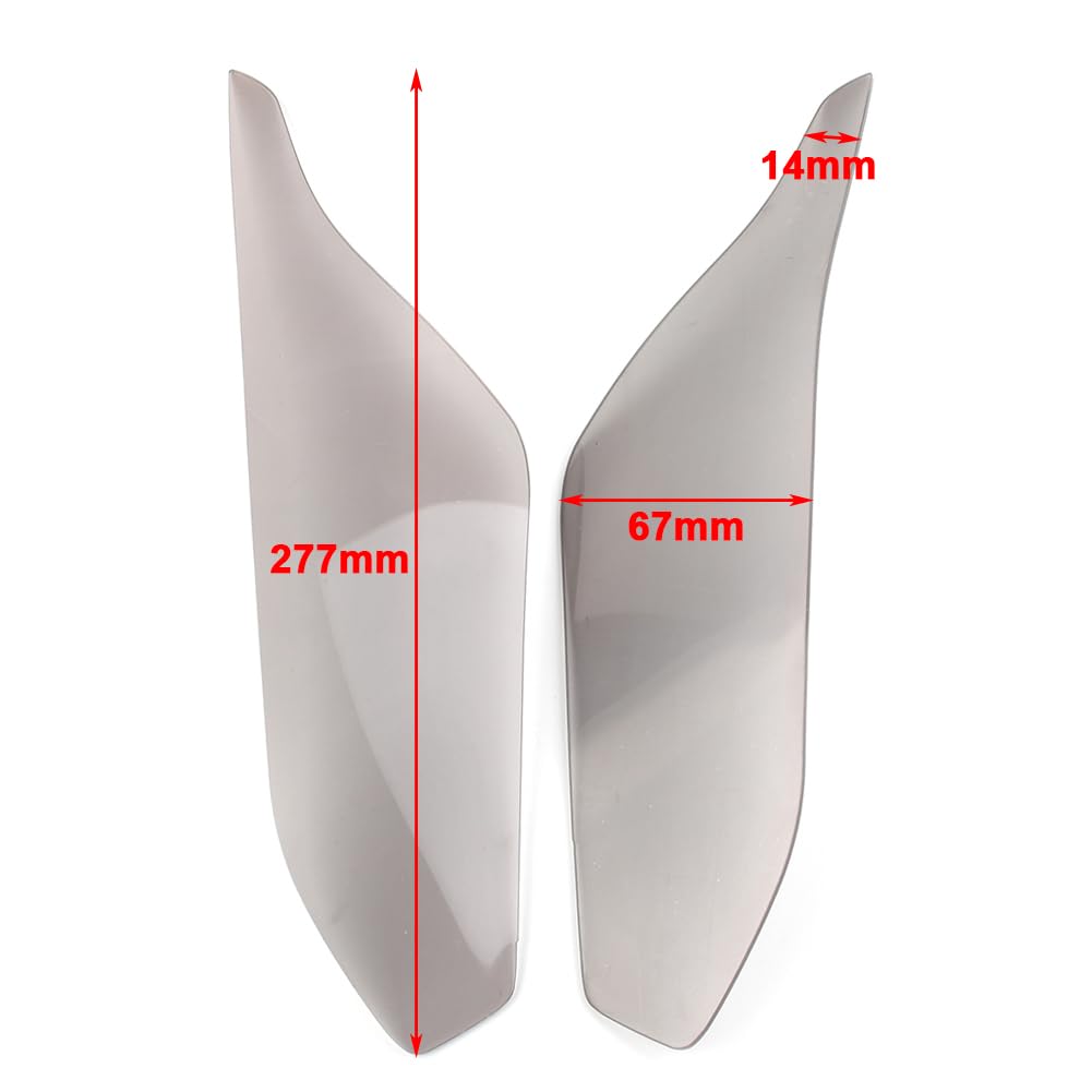 Cnfang4 Motorbike Headlight Lamp Shield Guard Screen Lens Protector Cover for HONDA X-ADV 750 2017-19 Acrylic Plastic Smoke