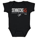 500 LEVEL Beckett Sennecke Anaheim Elite One-Piece Infant Bodysuit (Black, 12M)