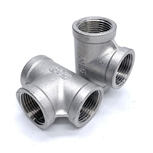 Conector Te de acero inoxidable 304 hembra de 1 1/4" BSP para tubería de agua 4