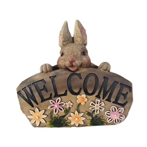 Statue de Bienvenue extérieure en résine décorative pour maison de ferme rustique - 8