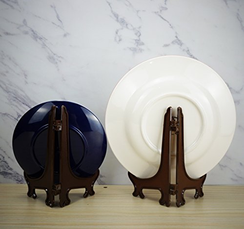 Lionwei Lionweli Brown Plastic Easels Plate Stands To Display Plates, Pictures Or Other Items #TOP4