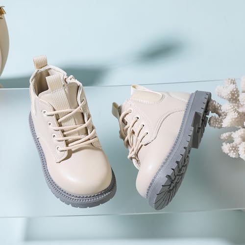 Kids Ankle Boots with Side Zipper Lace Up for Toddler Littel Kid Boys and Girls for Outdoor Play and Everyday Wear4