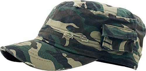 Image of KBETHOS Cadet Army Cap Basic Everyday Military Style Hat (Now with STASH Pocket Version Available)