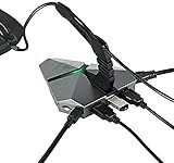 EUREKA ERGONOMIC USB 3.0 Hub, 3 Port Hub and Card Reader with Mouse Bungee - LED Lighting