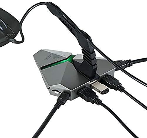 EUREKA ERGONOMIC USB 3.0 Hub, 3 Port Hub and Card Reader with Mouse Bungee - LED Lighting