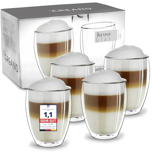 4 Thermoglas-Becher für Eistee