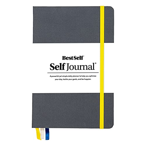 Self Journal by BestSelf — Undated 13-Week Planning, Productivity and Positivity System for Max Achievement and Goal Success — Track Gratitude, Habits and Goals Daily and Weekly (Charcoal)