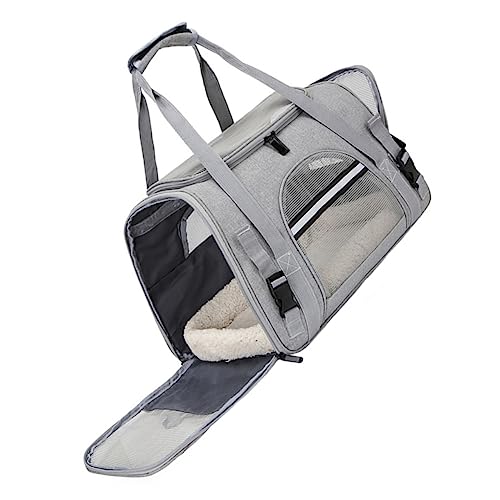 BELLIFFY Portable Pet Backpack for Pets Breathable Design Zipper Openings for Hiking Camping Travel and Everyday Use Pet Storage Bag for Dogs and Cats