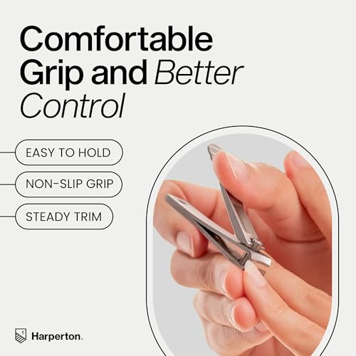 Image of Ultra Sharp Nail Clippers Set for Men & Women - 2 Pack Professional Stainless Steel Toe Nail Clippers with Built-in File & Travel Case - Heavy Duty Fingernail Clippers Kit for Thick Nails for Seniors