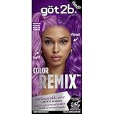 got2b Color Remix Semi-Permanent Hair Color, Purple Punch 094, Customizable Temporary Hair Dye to Create A Vibrant or Pastel Shade, Easy At-Home Application, Lasts Up to 15 Washes