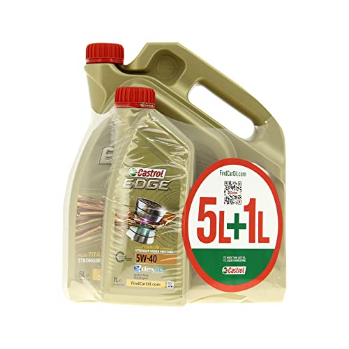 CASTROL EDGE 5W-40, Huile Moteur, 5+1L Cover