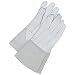 Bob Dale 60-1-1700-M Premium Grain Leather Sheepskin Tig Welder Glove, Medium, White