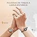 Imagen de TOTWOO Pulseras Inteligentes de Pareja, Toque