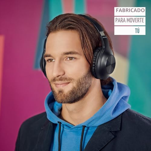 Panasonic RB-HX220BDEK Auriculares Inalámbricos, Auriculares sobre la Oreja con Ajuste Ergonómico, Extra Graves, hasta 23 Horas de Reproducción, Conexión Rápida y Fácil y Diseño Plegable, Negro 3