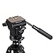 Produktbild Orsda Video Neiger Stativköpfe Video Stativ Kugelkopf 3 Wege Fluid Head Kamerastativkopf von schwenkbarer hydraulischer Kopf für Panoramabilder geeignet für DSLR Kameras von Canon Nikon und Sony