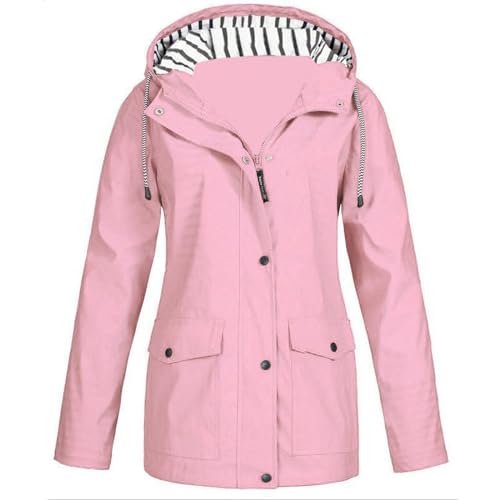 Chaqueta impermeable para mujer que protege del viento y lluvia