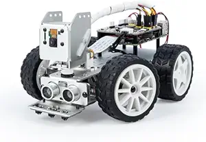 SunFounder PiCar-X AI Video Robot Car Kit for Raspberry Pi 5/4/3B+/3B, ChatGPT-4o Enabled with Video Recognition, Python, Scratch, Camera, Mic, Rechargeable Batterry (RPI NOT Included)