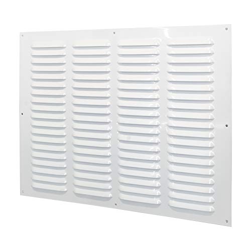 Rejilla de ventilación metálica con Red para protección contra Insectos (40 x 30 cm)