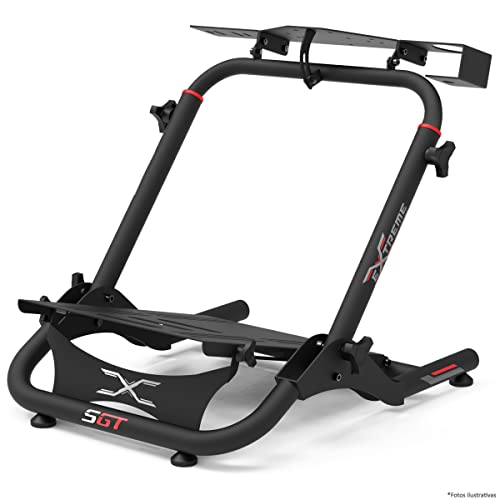 Extreme Simracing Suporte Para Volante Cockpit Simulador SGT Preto