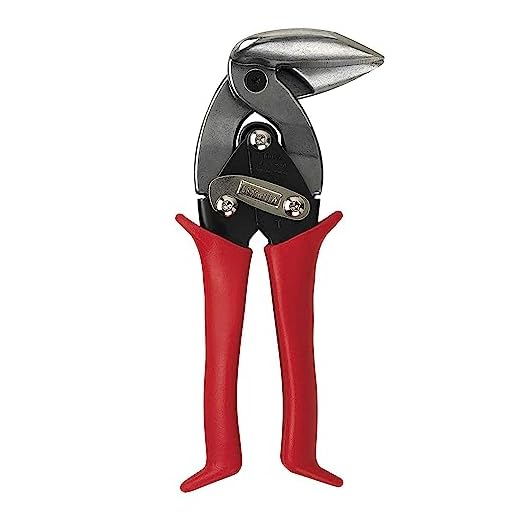 MIDWEST Aviation Snip - Left Cut Upright Tin Cutting Shears with Forged Blade & KUSH'N-POWER Comfort Grips - MWT-6900L