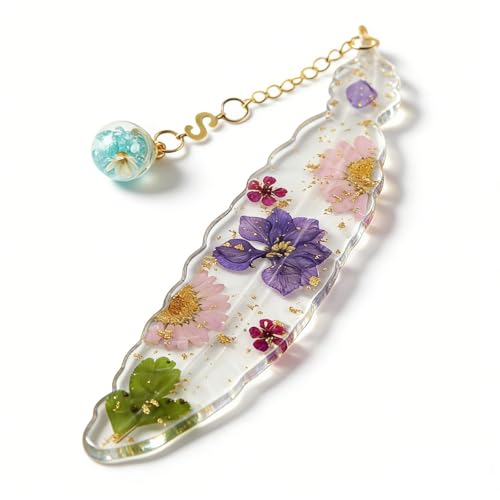 MHwan Marcapaginas Personalizado, con Motivos Florales y de