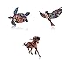 Sttiafay Vintage Emaille Pins Set Niedliche Acryl Pferd Vogel Schildkröte Brosche Tiermuster Anstecknadeln Abzeichen Outfits Accessoire Für Kinder Frauen Männer