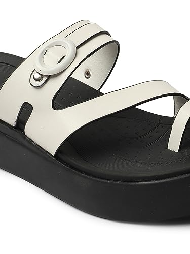 Image of Carlton London women's Adjustable Flatform Toe-Loop Sandals