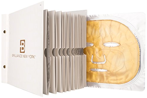 Brilliance New York Gold Anti Aging Face Mask Set 12-Pack Deep Tissue Rejuvenation One Year Supply!