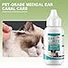 Jadeseal 22ml Haustier Ohrmilben Reinigungslösung, für Hunde und Katzen,Lindert Juckreiz, bekämpft Ohrmilben & reinigt Ohren, Reinigt & beruhigt gereizte Ohren, Gegen schlechte Gerüche