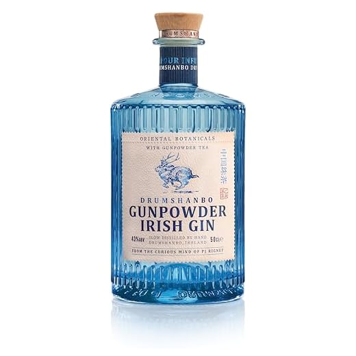 Drumshanbo Gunpowder Irish Gin 43% vol., fruchtig-herb durch den Gunpowder Tea und die zwölf ausgewählten Botanicals