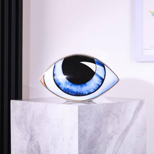 Estatua de Ojo Cerámico Diseño Moderno Decorativo miniatura 2