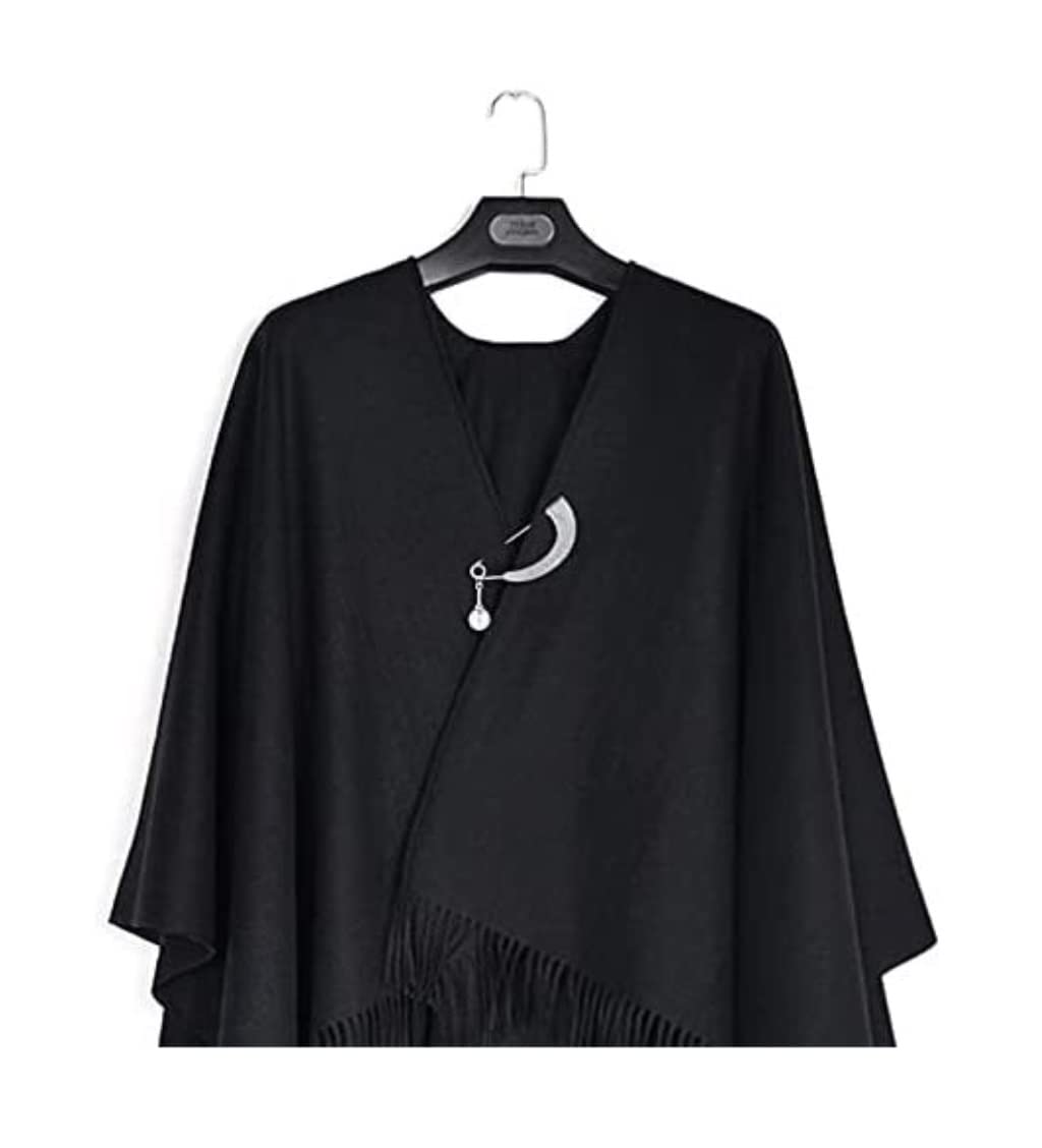 Brosche Anstecker Kristall Strass Gebogene Perle Anhänger Metall Strickjacke Mantel Pin Schal Schnalle Zubehör Schmuck Damen(Gold)