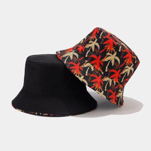 Image of Quanhaigou Bucket Hat for Men Women,Packable Reversible Printed Sun Hats,Fisherman Outdoor Summer Travel Hiking Beach Caps