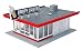Walther Cornerstone Vintage Dairy Queen® Structure Kit, HO Scale