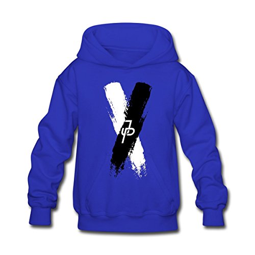 Aliensee Youth Jake Paul X Hoodie Sweatshirt Suitable for 10-15yr Old L Royal Blue