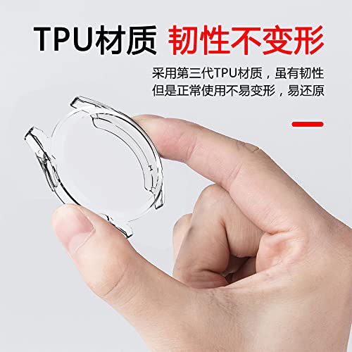 [2-Pack] Senter Soft HD High Sensitivity Screen Protector with TPU All Around Anti-Fall Bumper Protective Case Cover for Huawei Watch GT3 42mm