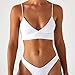 Bikini Set Women 2026 V Neck Spaghetti Strap Sexy Two Piece Swimsuit Bathing Suits Fashion Casual Comfy Swimwear White